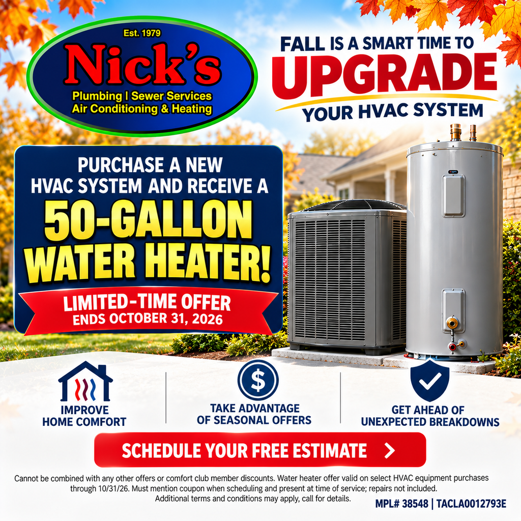 Nick's Fall Upgrade Offer